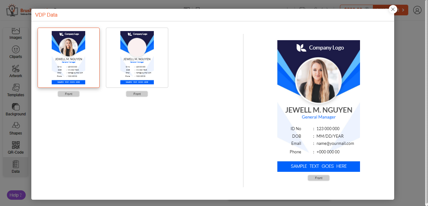 preview all ID cards