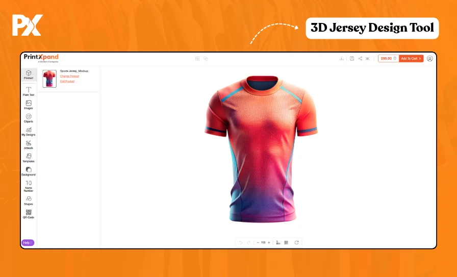  3d Preview of Joursey Design Tool