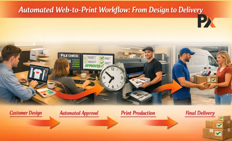 Automated Web to Print Work Flow