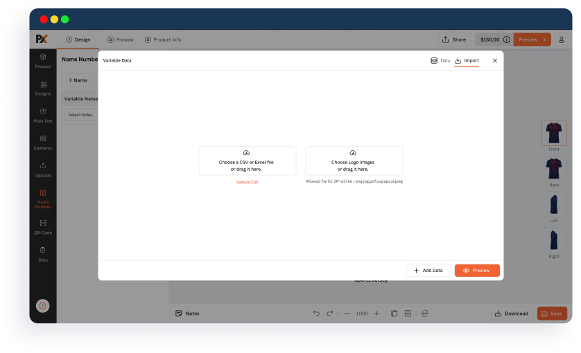 Upload CSV for Bulk Ordering